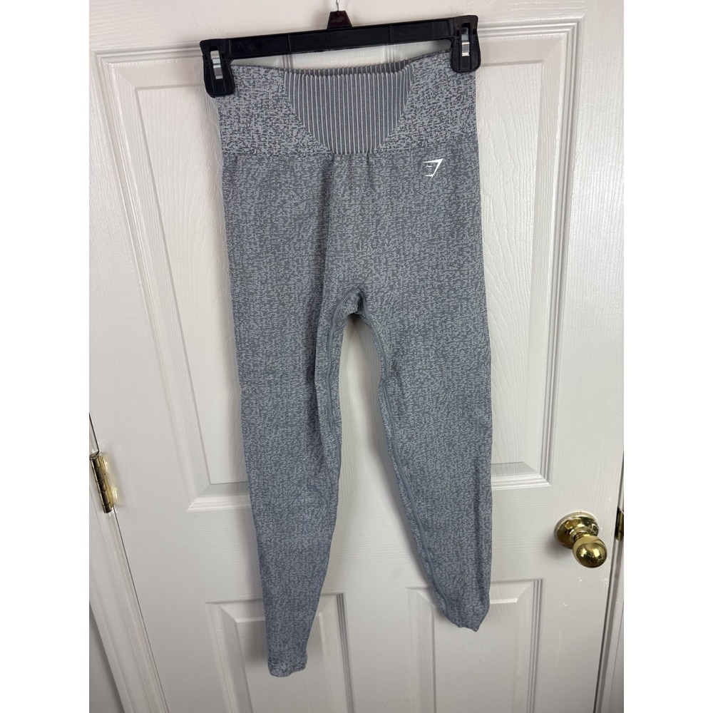 Gymshark Adapt Marl Leggings Womens S Grey Excellent Seamless High Waisted